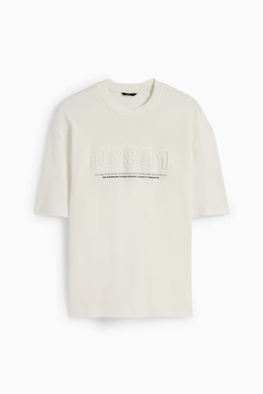 Herren - T-Shirt - cremeweiß