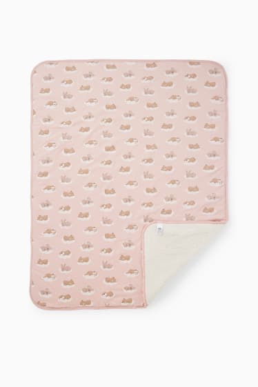 Bebeluși - Animale - pătură bebeluși - roz
