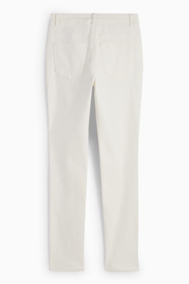 Dames - Slim jeans - high waist - LYCRA® - crème wit