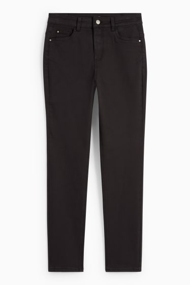 Dames - Pantalon - high waist - slim fit - LYCRA® - zwart