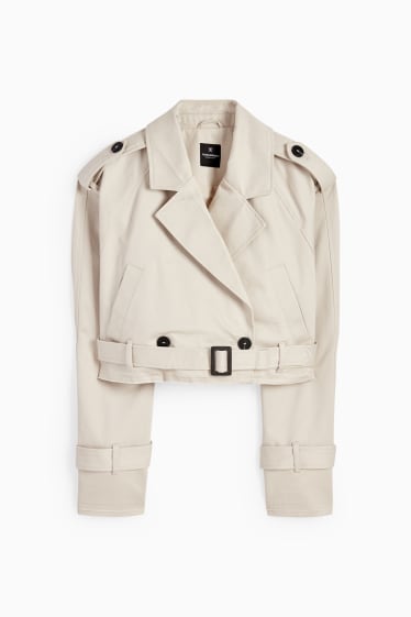 Dames - CLOCKHOUSE - korte jas - licht beige