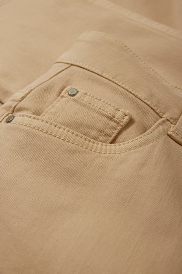 Donna - Slim jeans - vita alta - LYCRA® - tortora