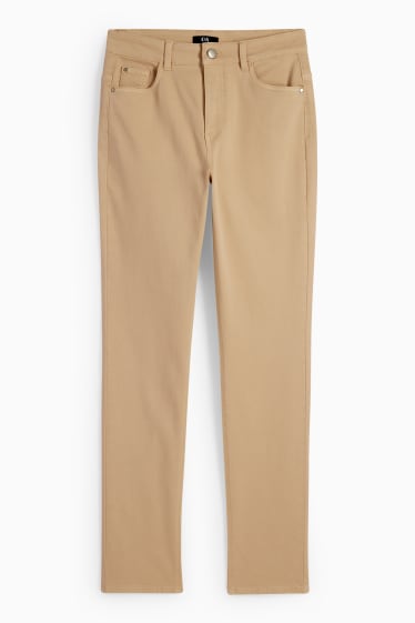 Dámské - Slim jeans - high waist - LYCRA® - taupe
