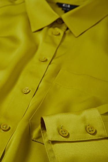 Mujer - Blusa de raso - amarillo