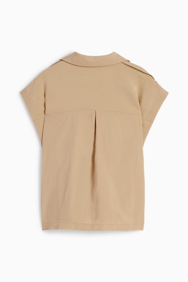 Women - Blouse - taupe