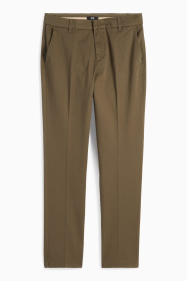 Femei - Chino - talie medie - tapered fit - verde închis