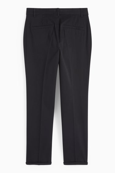 Damen - Chino - Mid Waist - Tapered Fit - schwarz