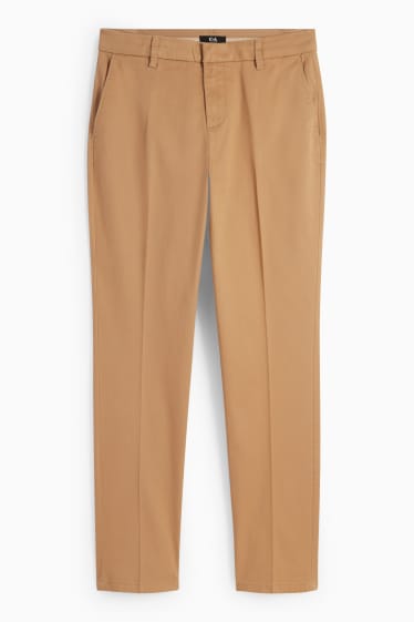 Damen - Chino - Mid Waist - Tapered Fit - hellbraun