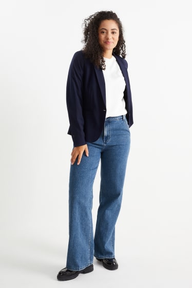 Dames - Wide leg jeans - high waist - LYCRA® - jeansblauw