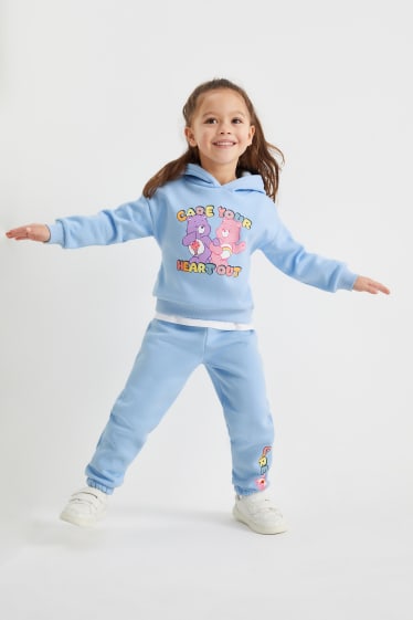 Enfants - Bisounours - ensemble - sweat à capuche et pantalon de jogging - 2 pièces - bleu clair