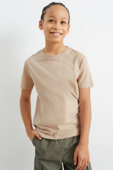 Niños - Camiseta de manga corta - beis
