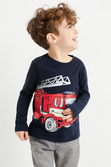 Children - Multipack of 3 - long sleeve top - dark blue