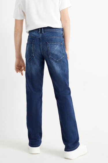 Dětské - Straight jeans - jog denim - džíny - tmavomodré