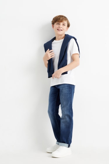Niños: niños - Straight jeans - jog denim - vaqueros - azul oscuro