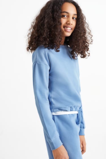 Kinderen: meisjes - Sweatshirt - blauw