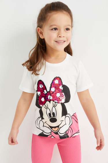 Dětské - Multipack 3 ks - Minnie Mouse - tričko s krátkým rukávem - bílá