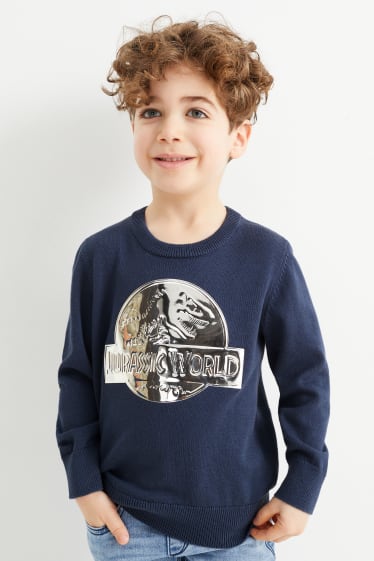 Enfants - Jurassic World - sweat - bleu foncé