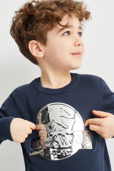 Enfants - Jurassic World - sweat - bleu foncé