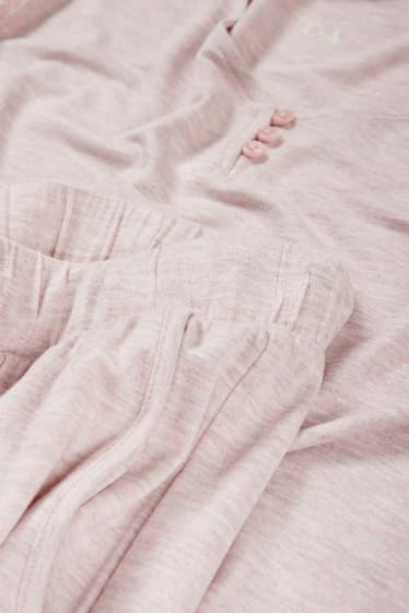 Femmes - Pyjama en viscose - rose