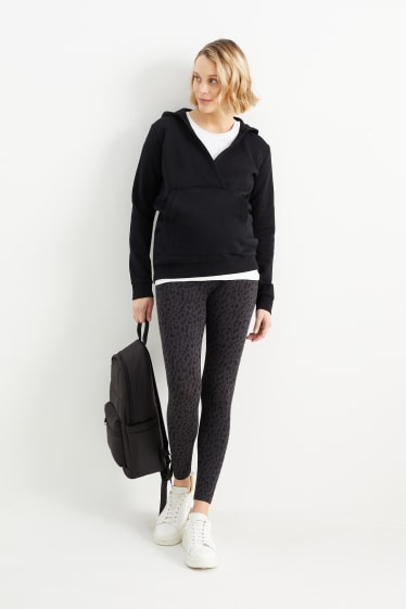 Femmes - Lot de 2 - leggings de grossesse - gris foncé