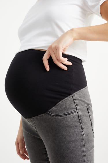Kobiety - Dżinsy ciążowe - jegging jeans - dżins-ciemnoszary