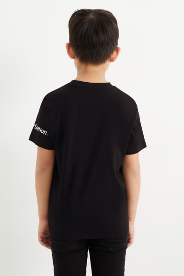 Kinder - PlayStation - Kurzarmshirt - schwarz