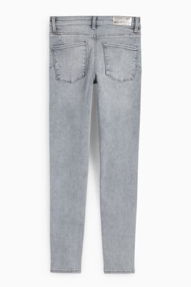 Donna - Skinny jeans - vita media - jeans modellanti - LYCRA® - jeans grigio chiaro