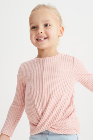 Kinder Mädchen - Langarmshirt - pink