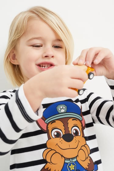 Kinderen - Set van 3 - PAW Patrol - longsleeve - donkerblauw