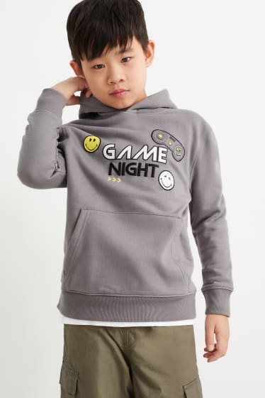 Children - SmileyWorld® - hoodie - dark gray