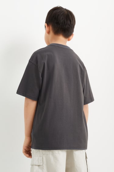 Niños - Camiseta de manga corta - gris oscuro