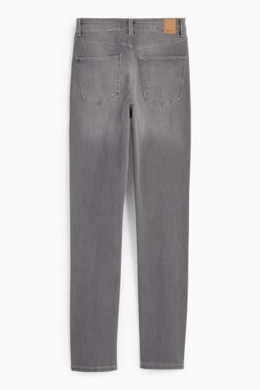 Dámské - Slim jeans - high waist - LYCRA® - džíny - světle šedé
