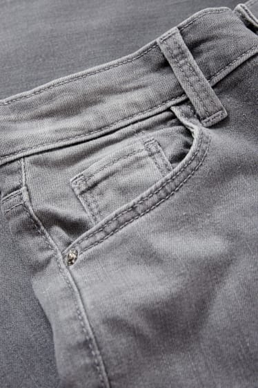 Dámské - Slim jeans - high waist - LYCRA® - džíny - světle šedé