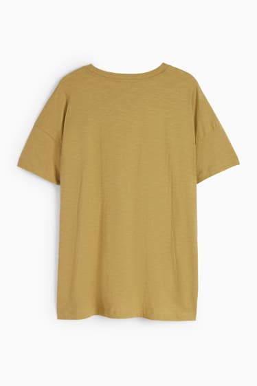 Femmes - T-shirt - jaune moutarde