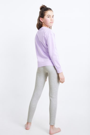 Kinder Mädchen - Pyjama - 2 teilig - hellviolett