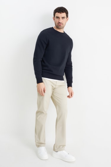 Uomo - Pantaloni - regular fit - beige chiaro