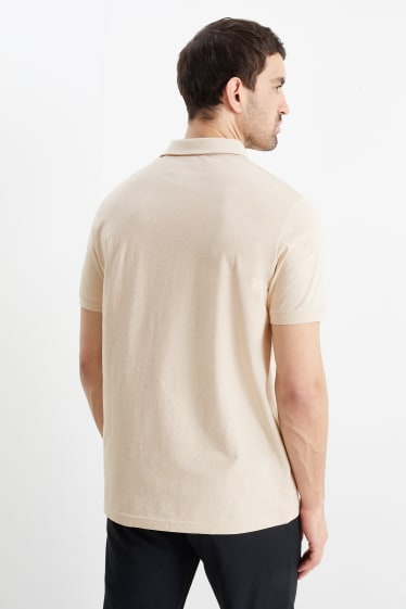 Heren - Poloshirt - Flex - beige