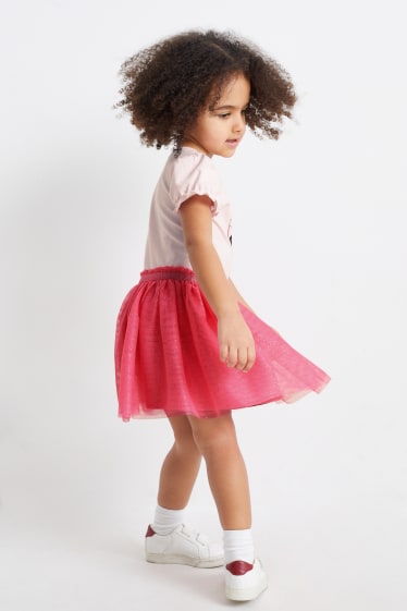 Kinder - Minnie Maus - Set - Kleid und Umhängetasche - rosa