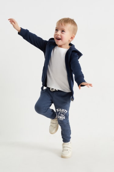 Bambini - Confezione da 2 - dinosauri e skateboard - pantaloni sportivi - blu scuro