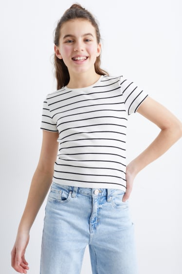 Bambini - Confezione da 3 - t-shirt - bianco crema