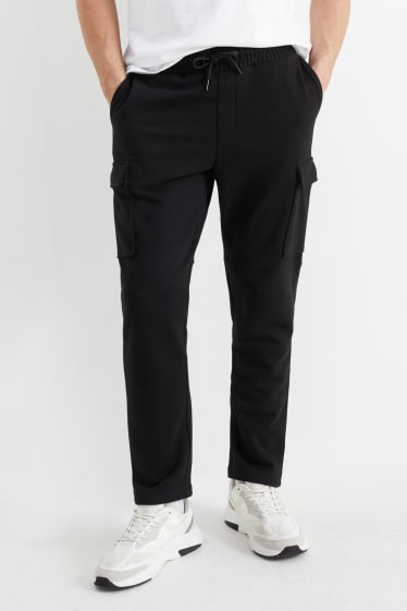 Home - Pantalons de xandall cargo - negre