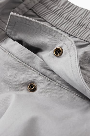 Pánské - Cargo kalhoty - regular fit - šedá