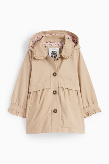 Children - Jacket with hood - lined - beige