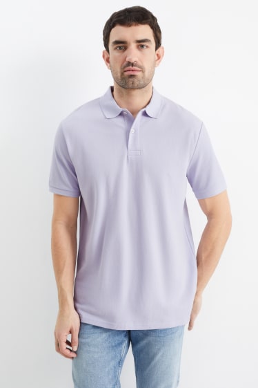 Herren - Poloshirt - hellviolett