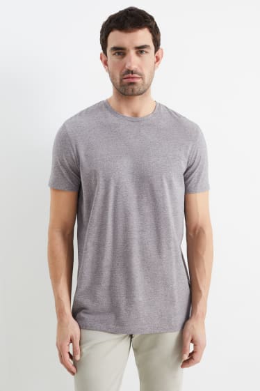 Hommes - T-shirt - Flex - gris chiné