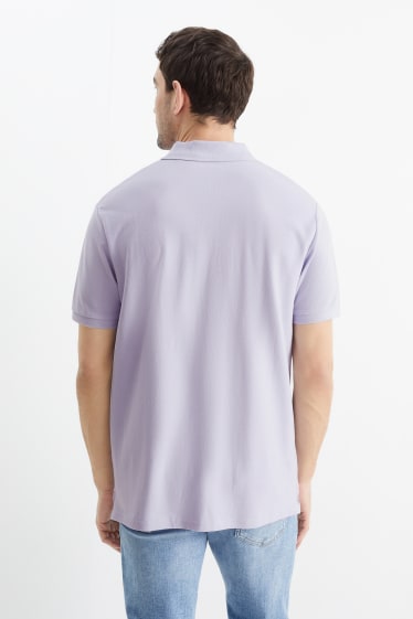 Herren - Poloshirt - hellviolett