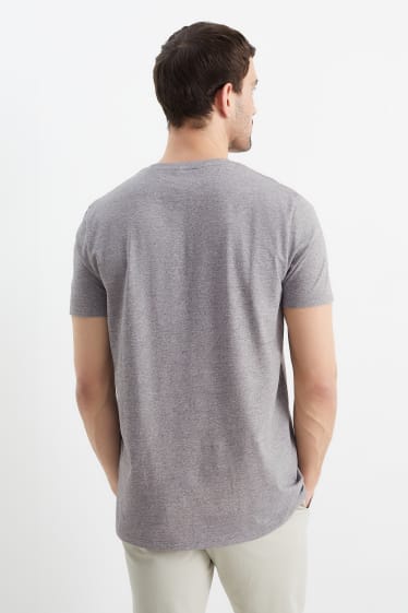 Hommes - T-shirt - Flex - gris chiné