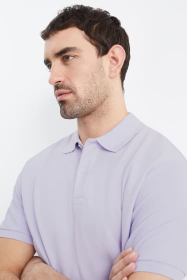 Herren - Poloshirt - hellviolett