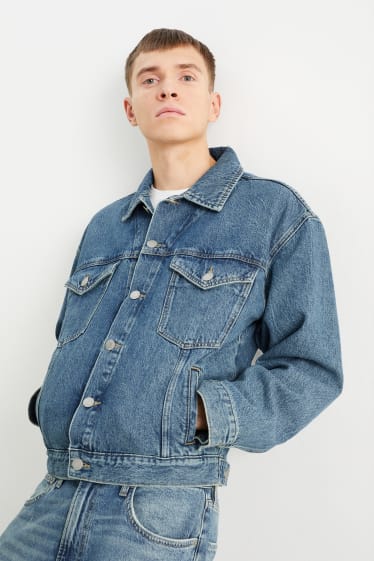 Uomo - Giacca di jeans oversize - jeans azzurro