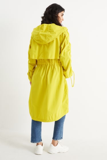 Mujer - Parka con capucha - amarillo